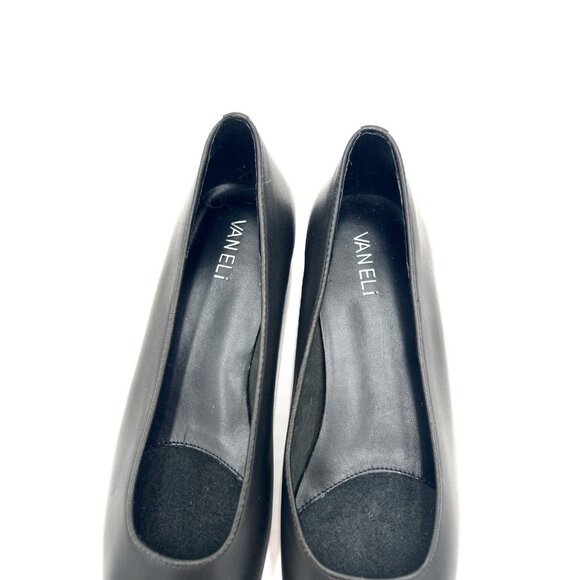 VANELi "Frankie" Black Soft Leather Flats 9.5 Narrow Classic Tailored - Picture 4 of 16